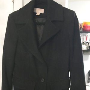 MICHAEL KORS MID LENGTH GRAY WOOL COAT